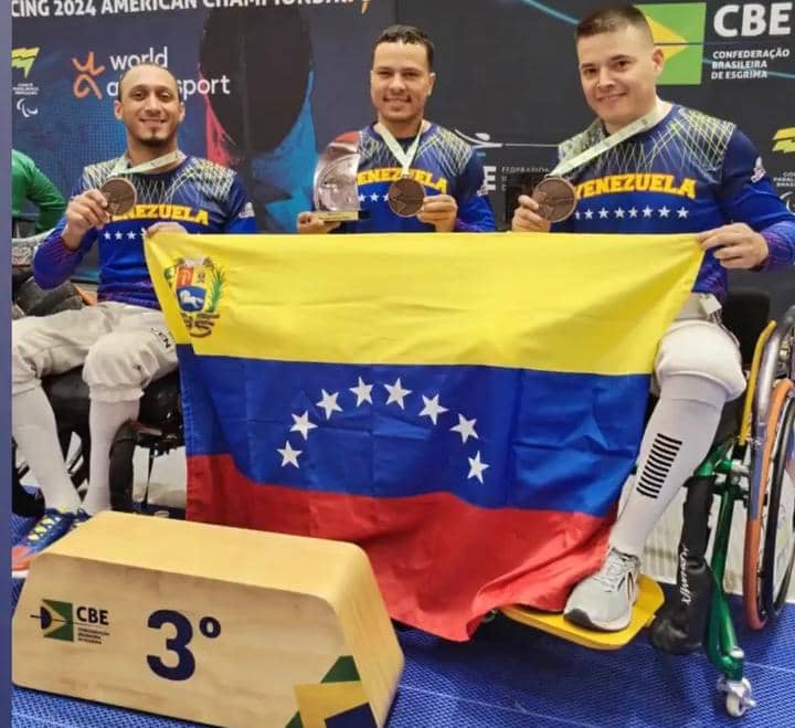 Medalla de Bronce para el equipo de Paraesgrima venezolano