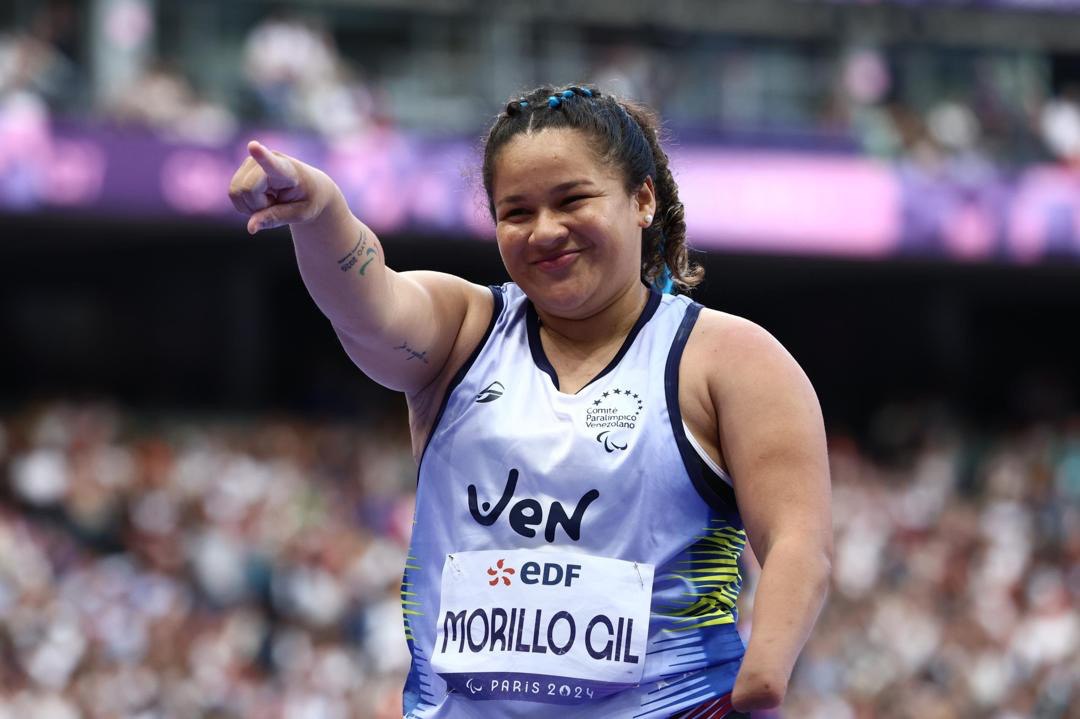 Naybis Morillo consigue récord paralímpico y medalla de oro en París 2024
