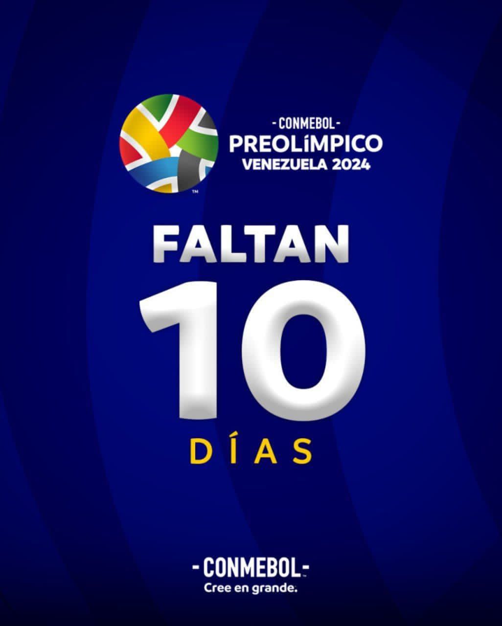 Faltan 10 días para dar inicio al Preolímpico de Futbol Venezuela 2024
