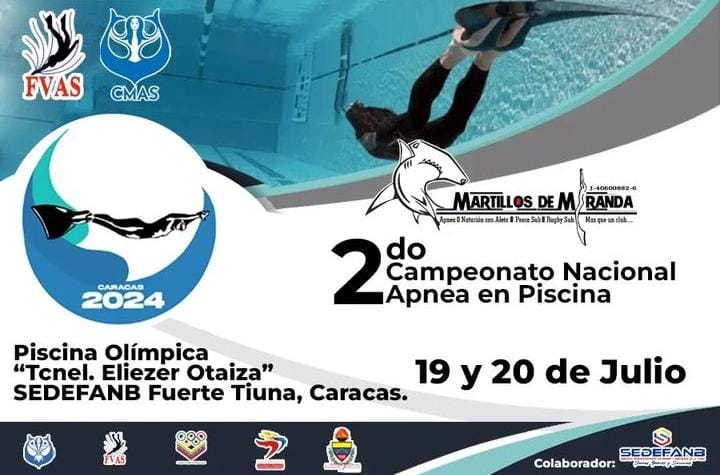 FVAS realizará II Campeonato Nacional de Apnea en piscina