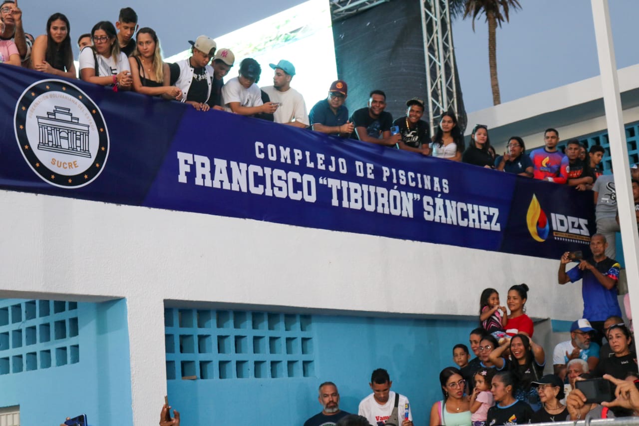 Reinaugurado el complejo de piscinas Francisco ‘Tiburón’ Sánchez de Cumaná