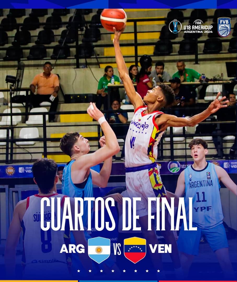 AmeriCup U-18: Venezuela y Argentina luchan por cupo mundialista