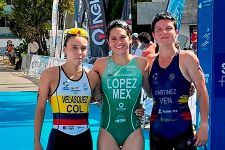 Triatleta Rosa Martínez logró pódium en Cuba