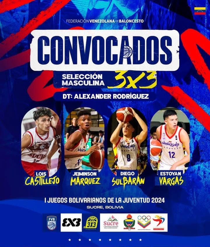 El baloncesto 3x3 Venezolano dirá presente en los Juegos Bolivarianos de la Juventud
