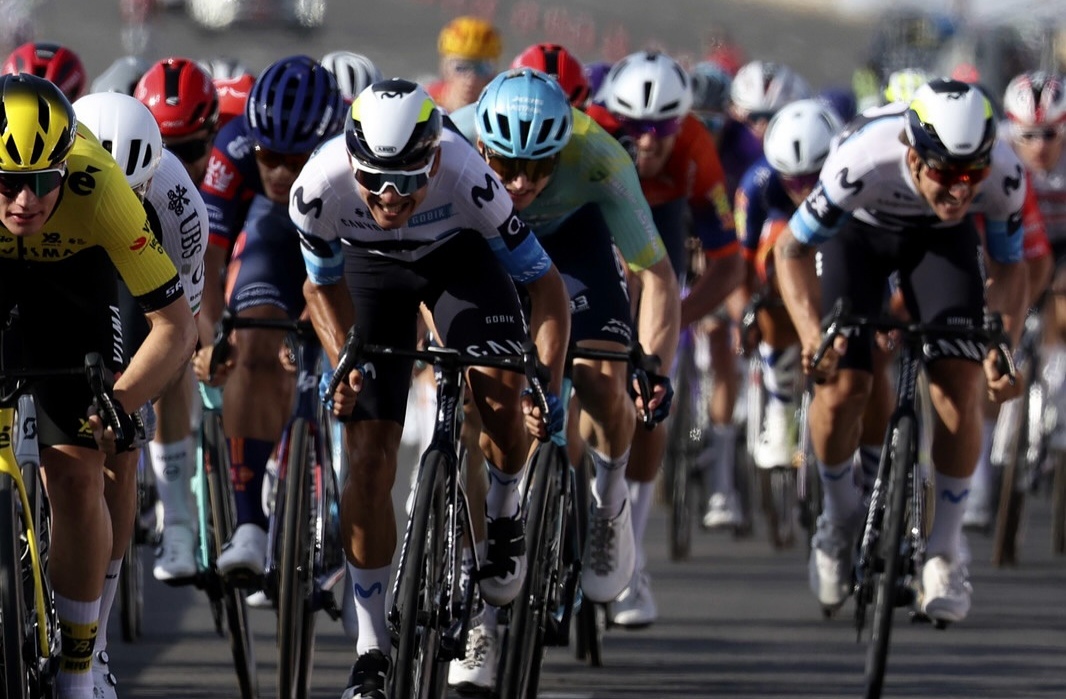 Orluis Aular conquista primer podio con el Movistar Team