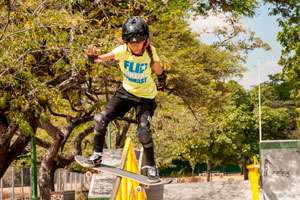 Skateboarding inicia el proceso de concentración y preparación física